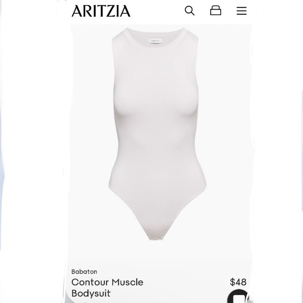 Aritzia Babaton Contour Muscle Bodysuit. Medium. Iced Lavender.